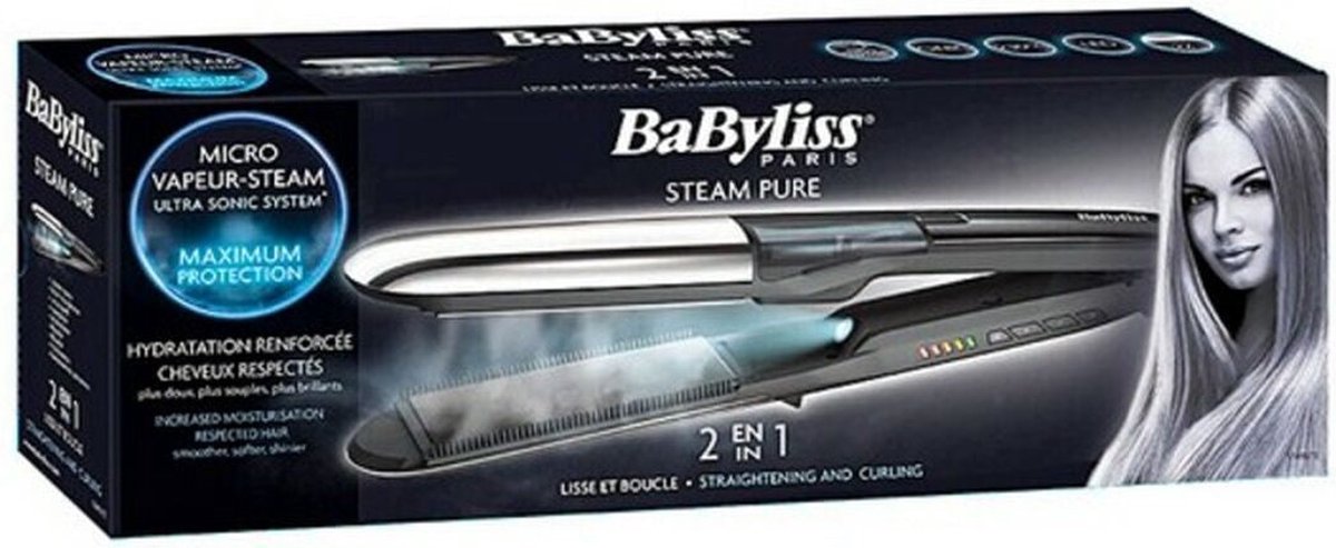 BaByliss ST495E Micro Steam - Lisseur à cheveux | bol.com
