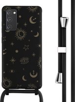 iMoshion Hoesje Met Koord Geschikt voor Samsung Galaxy S20 FE - iMoshion Siliconen design hoesje met koord - Zwart / Sky Black
