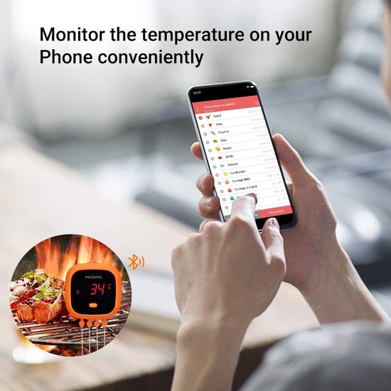 Thermomètre de barbecue Inkbird, thermomètres à viande Bluetooth