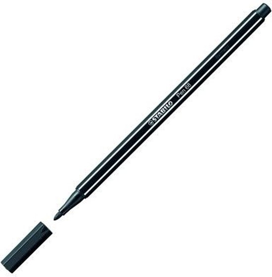 STABILO Pen 68 - Premium Viltstift - Zwart - Doos 10 stuks - STABILO