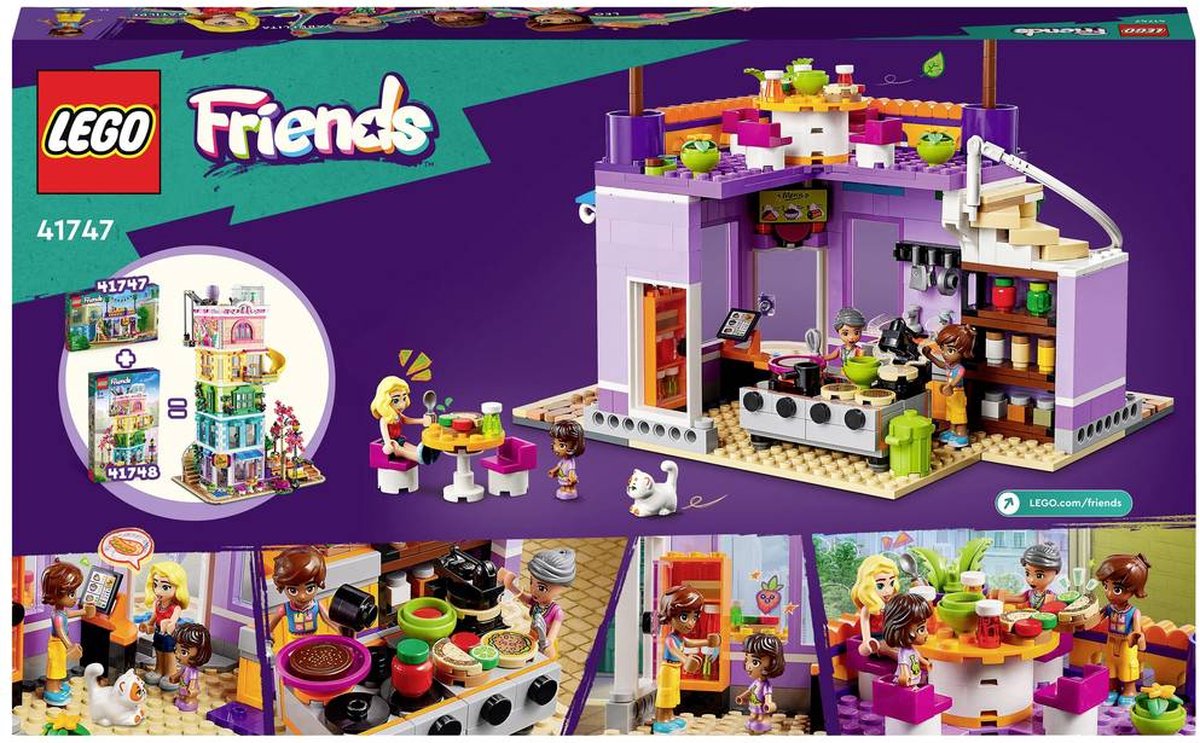 LEGO Friends Heartlake City Community Kitchen 41747 Ensemble de jouets de  construction amusants pour garçons et filles à partir de 8 ans avec 3