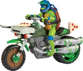 Teenage Mutant Ninja Turtles - Cycle Drive N Kick avec figurine