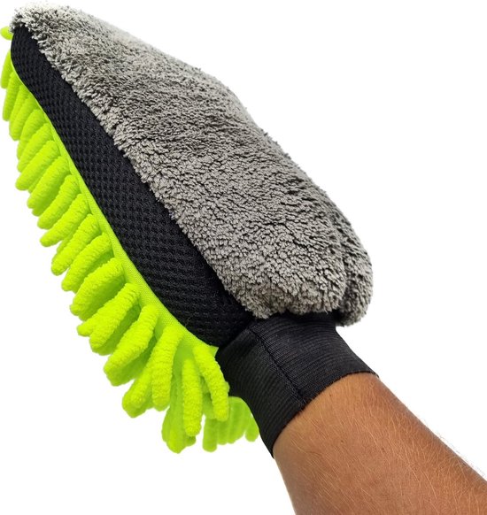 Gant de nettoyage en microfibre, pour le lavage de voiture, anti-poussière,  pour cheveux secs