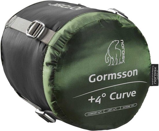 Nordisk Gormsson +4° Curve Slaapzak XL, zwart/groen van Merkloos — afbeelding 3