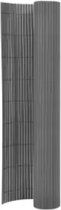 vidaXL - Tuinafscheiding - dubbelzijdig - 110x500 - cm - grijs