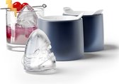 IJsblokjes Vorm, Haai, Set van 2 Stuks, Polypropyleen/Siliconen, BPA vrij, Blauw - Zoku
