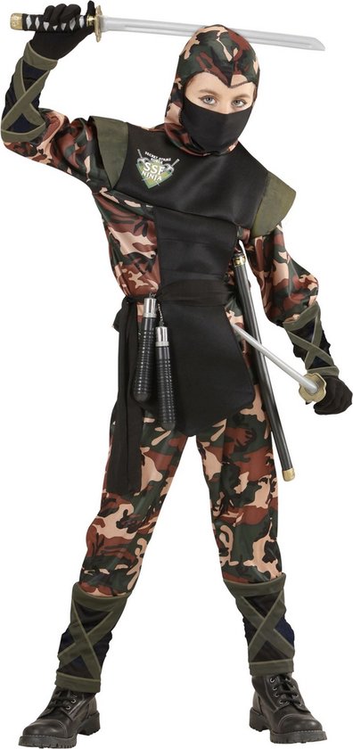 Leger & Oorlog Kostuum | Ninja Soldaat Camouflage | Jongen | | Carnaval kostuum | Verkleedkleding