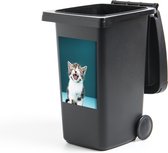 Container sticker Katten  - Miauwende kitten - 40x60 cm - kliko sticker - weerbestendige containersticker