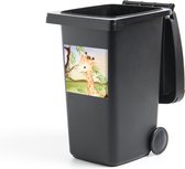 Container sticker Jungle - Giraf - Bladeren - 40x40 cm - Kliko sticker