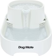 Dog Mate 385 Grote fontein voor huisdieren met 2 niveaus - 6 liter - drinkstations met meerdere hoogtes - wit