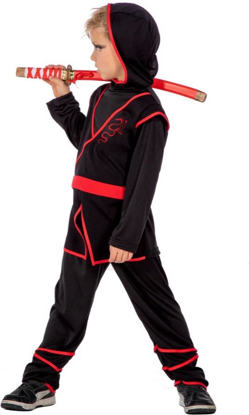Costume de ninja et de samouraï | Brad Lee Ninja | Garçon | Taille 128 |  Déguisements... | bol