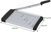 BRASQ Snijmachine A4 Grijs/ Zwart - Papier Snijmachine met anti slip bodem - Paper cutter - Snijdt tot 6 vel