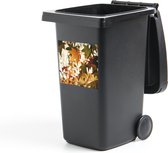 Container sticker Natuur - Herfstbladeren - Landelijk - 40x40 cm - Kliko sticker