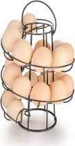 Eierhouder - Zwart - Eierrek - Eierdoos - Eieren Bewaren