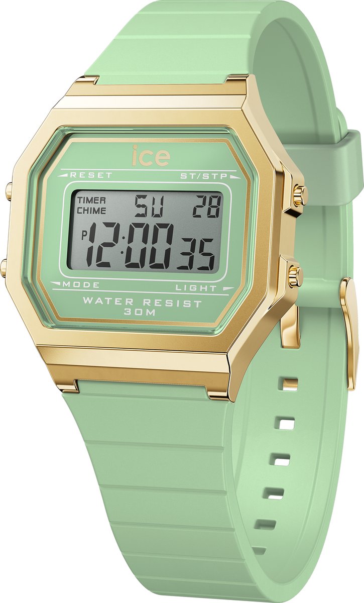 Ice Watch ICE digit retro - Lagoon green 022060 Horloge - Siliconen - Groen - Ø 33 mm