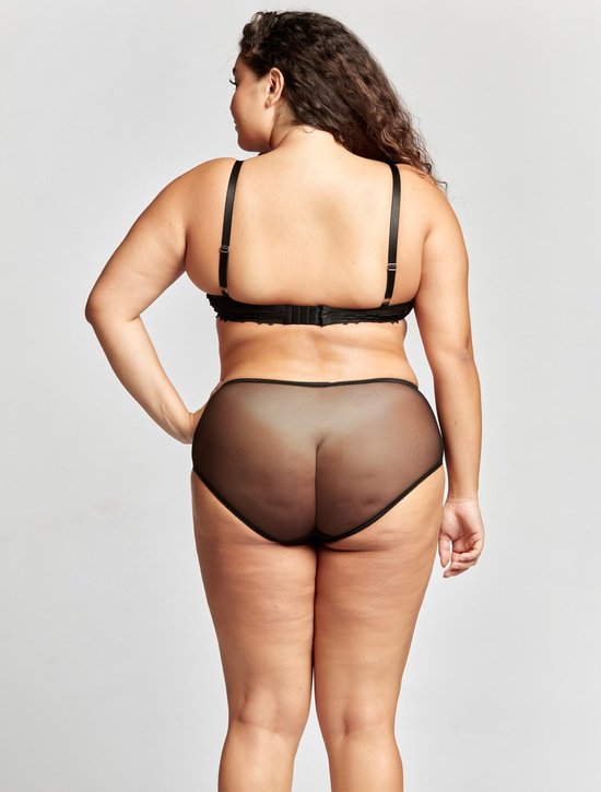 Purple-Daisy Gaspara Soutien BH à armatures en Lingerie plongeant pour femmes (160-024-1Z) - Taille 90C - NOIR