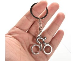 Sleutelhanger Fietser I Sleutelhouder I Sleutelhanger Racefiets I Sleutelhanger Wielrennen I RVS I Zilver Sleutelhanger Fietser I Sleutelhouder I Sleutelhanger Racefiets I Sleutelhanger Wielrennen I RVS I Zilver