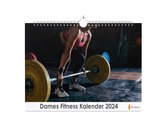 Huurdies - Dames Fitness Kalender - Jaarkalender 2024 - 35x24 - 300gms