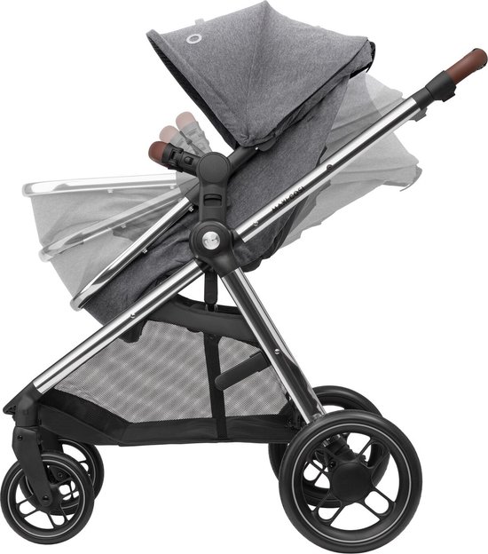Maxi-Cosi Zelia³ Luxe 2-in-1 Kinderwagen - Omkeerbare zitting - Eenhandvouw - Twillic Grey - Vanaf de geboorte tot ca. 4 jaar van Maxi-Cosi — afbeelding 2