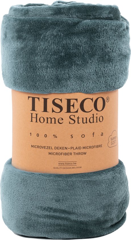 Tiseco Home Studio - Plaid COSY - microflannel - 220 g/m² - 150x200 cm - Blue fusion