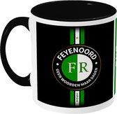 Feyenoord Mok - Geen Woorden Maar Daden 2 - Koffiemok - Rotterdam - 010 - Voetbal - Beker - Koffiebeker - Theemok - Zwart - Limited Edition