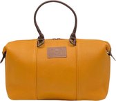 POLDER & DIKE - sac à main / sac à bandoulière - LONDON - orange / jaune - orange abricot - cuir véritable
