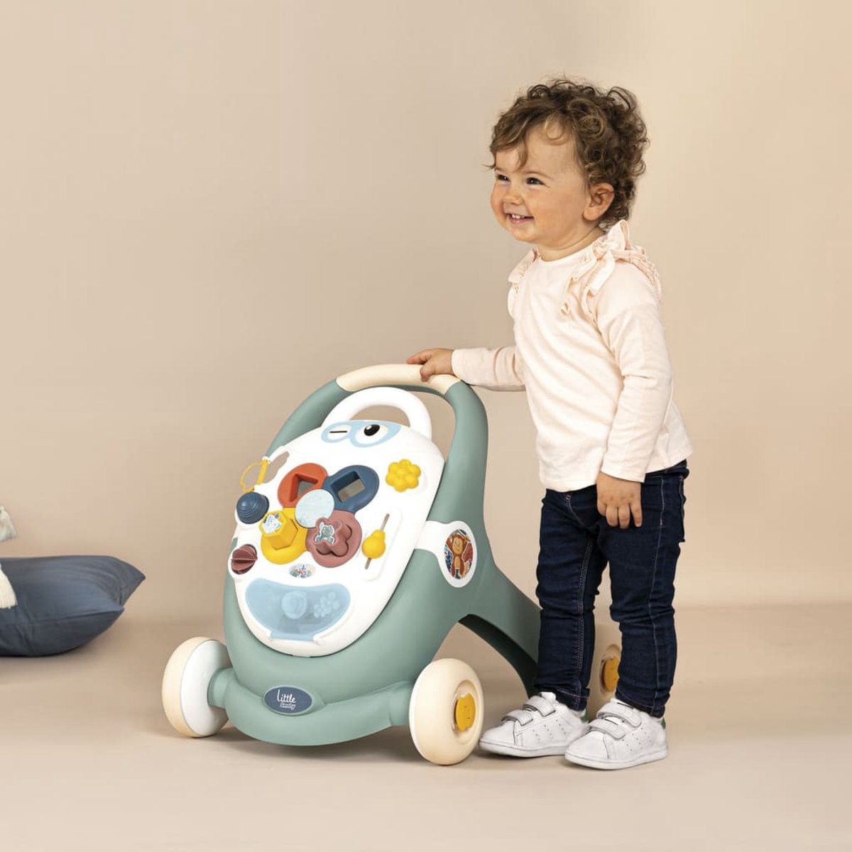 Smoby - looptrainer - Little Smoby - 3-in-1 Babywalker - loopwagen - activiteitentablet — afbeelding 8