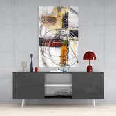 Glasschilderijen Abstract - Wanddecoratie - Schilderijen - Print op glas - 110x70 cm