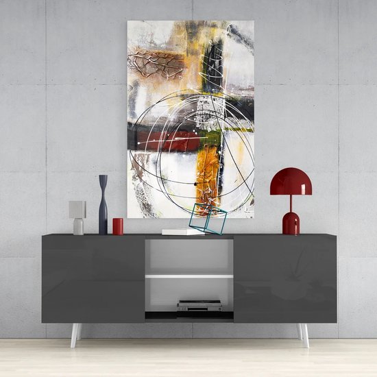 Glasschilderijen Abstract - Wanddecoratie - Schilderijen - Print op glas