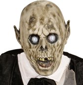 Widmann - Zombie Kostuum - Vlekken Masker Zombie Bruidegom - Grijs - Halloween - Verkleedkleding