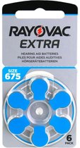 Rayovac Extra Advanced 675 Hoorbatterijen PR44 Blauw – 6 Stuks