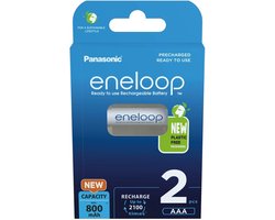 Panasonic eneloop oplaadbare AAA batterij - 800 mAh - NiMH - 2 stuks