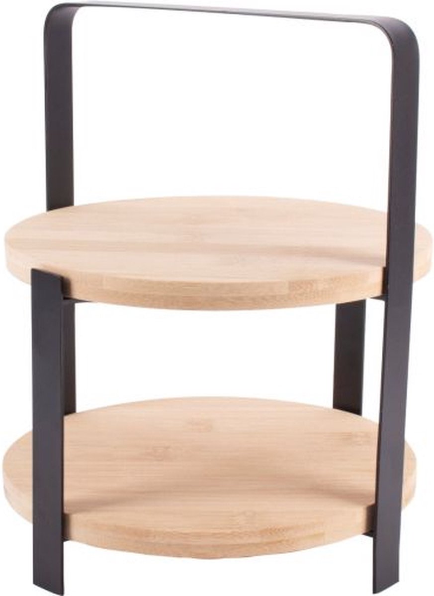 Gusta Etagere / Serveertoren - Bamboe - 27 cm - 2-laags