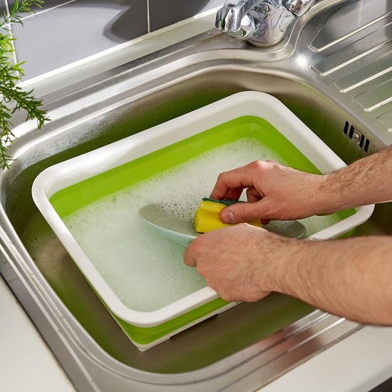 Seau De Camping Pliable - Diamètre : 32 Cm - 10 L - En Silicone - Avec Poignée De Transport - Seau U00e0 Eau Polyvalent Pour Excursion, Festival, Pique -nique