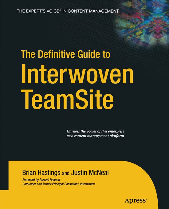 The Definitive Guide to Interwoven TeamSite - cover
