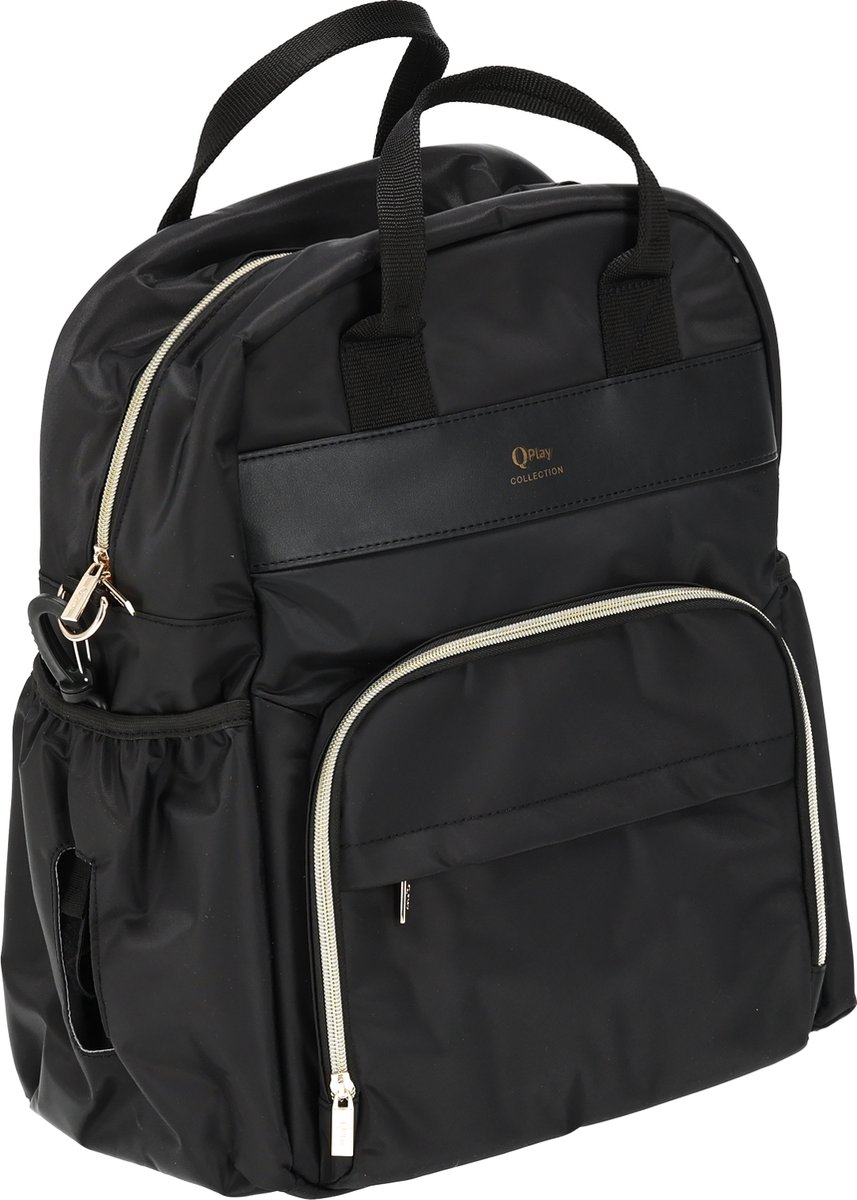 Qplay Luiertas Rugzak - Verzorgingstas Baby Tas - Zwart – foto 6