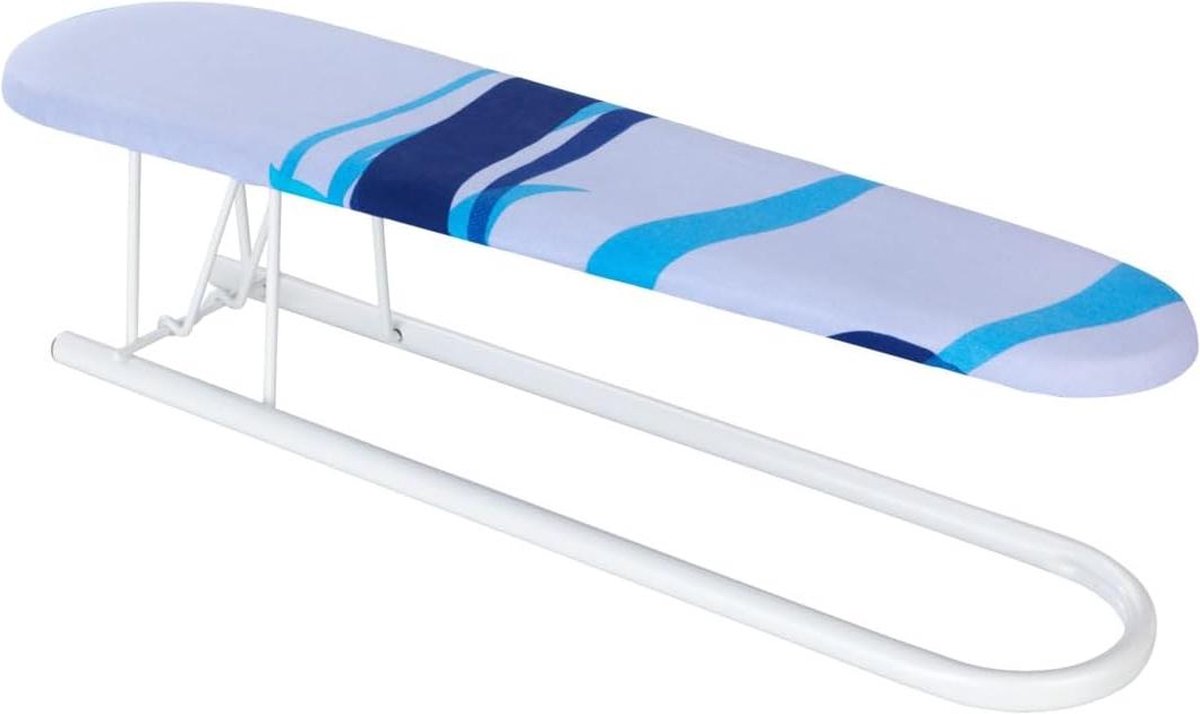 Goedkoopste Extra strijkplank - decoratieve overtrek voor overhemden en broekspijpen - kreukvrije comfortabel strijken - praktische strijkhulp 52 x 12 cm - blauw Strijkplank