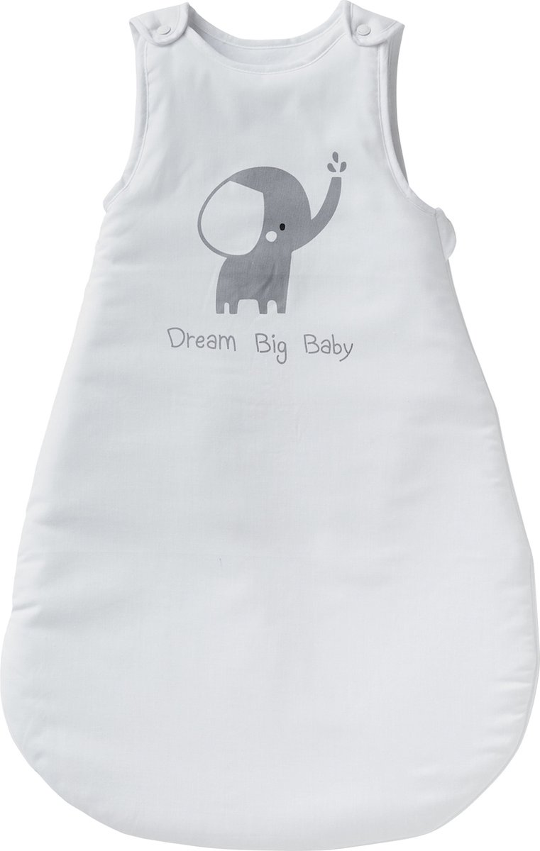 Vertbaudet Baby slaapzak Olifant - mouwloze - wit