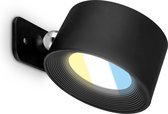 BRILONER Tari - Wandlamp Oplaadbaar binnen - dimbaar met touch - cct - draaibaar - met magneet - akku en draadloos - usb-c - zwart