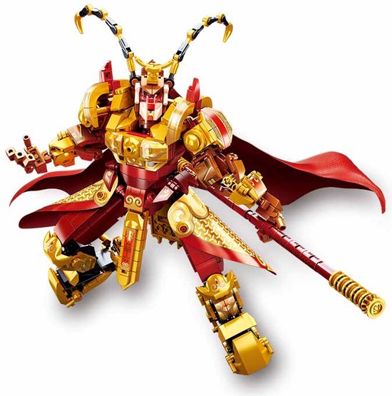 Foto: Sluban wukong goku monkie kid monkey king draak krijger classic icons creator speelgoed technic robot bouwpakket voor jongens kinderen bekend van black myth ps5 dragonball 615 bouwstenen compatibel met mould king of lego stenen 