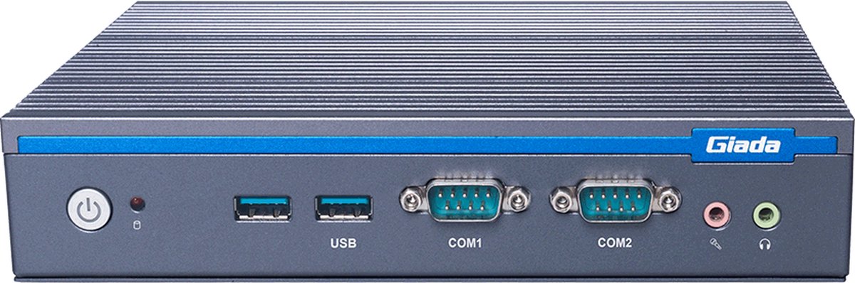 Giada MiniPC barebone AE613 Core i5-1335U , Fanless, Extreme Temperature, 2xSO-DIMM DDR4, M-key M.2 for SSD, M2 for WiFi, Intel i219 + i210 Lan, SIM-Card slot, 2x USB2.0, 4x USB3 , 1xDP, 2x HDMI, audio, 1 x RS232, 1 x RS232/422/485