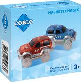 Coblo Racebaan Uitbreiding - 2 losse auto's - LET OP: enkel te gebruiken in combinatie met de Coblo racebaan (NIET de wegen-toppers)
