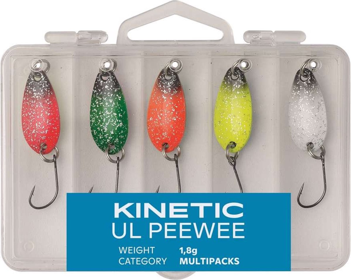 Kinetic Pack UL Peewee (5 pcs) - Maat : Mix 1.80-3.50g