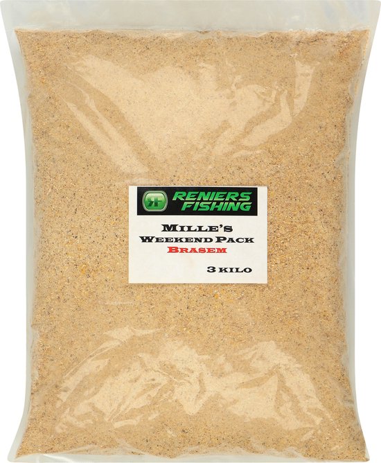 Reniers Fishing Mille's Week-end Pack - Ambachtelijk Visvoeder voor Voorn, Karper, Brasem en Feeder - 3 kg - Soort : Karper van Reniers Fishing — afbeelding 4