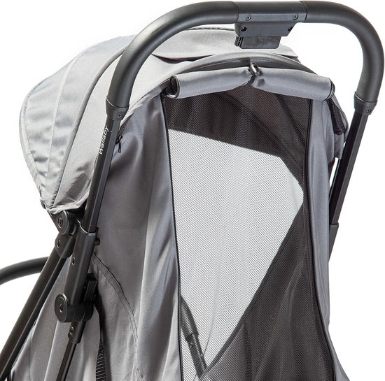 Wandelwagen Lichtgewicht en Ultra Compacte Reiswandelwagen Vliegtuig Handbagage - Grijs Oxford Buggy inklapbaar vliegtuig van KIDUKU — afbeelding 3