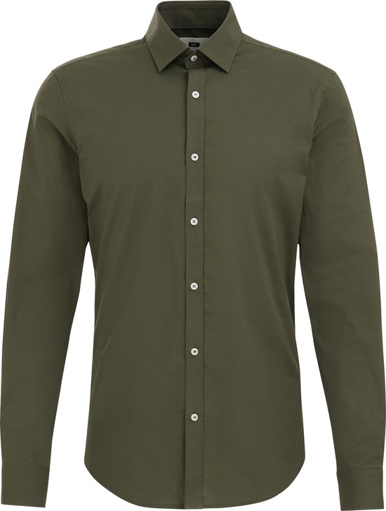 WE Fashion Heren Anti-odour slim fit overhemd met stretch