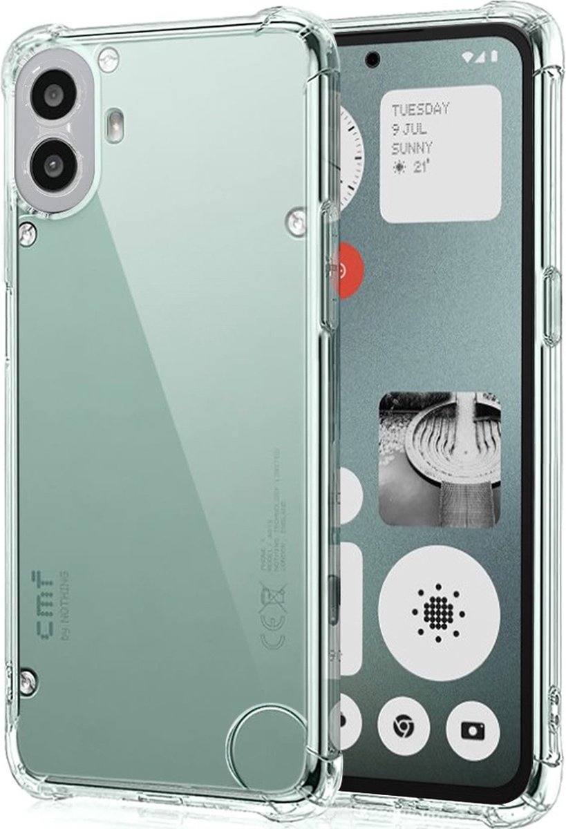 Techsuit Shockproof Silicone Back Cover hoesje voor Nothing CMF Phone 1 - Transparant