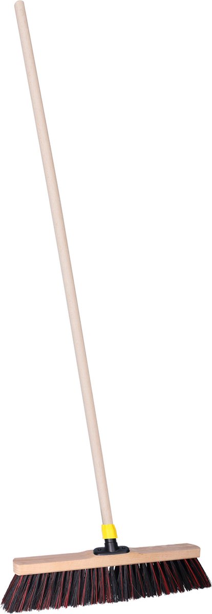 Goedkoopste Brumag Straatbezem ODIN voor harde ondergrond - Harde bezemkop van 40 cm breed - Houten steel 139 cm