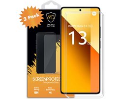 2-Pack MobyDefend Screenprotectors - Geschikt voor Xiaomi Redmi Note 13 5G - Case-Friendly Screensavers - Gehard Glas