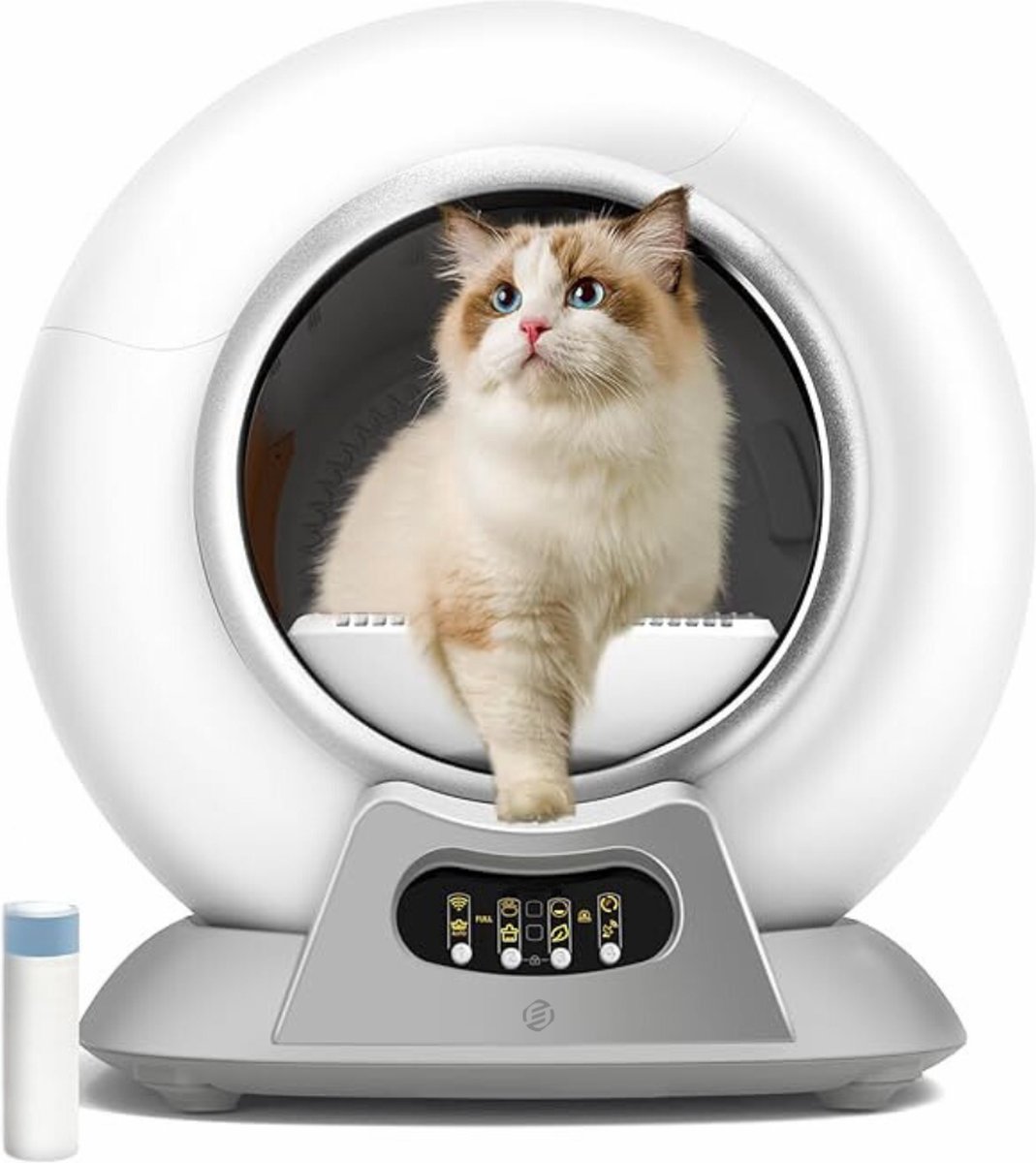 Equivera zelfreinigende kattenbak – automatische kattenbak – electrische kattenbak – robot kattenbak